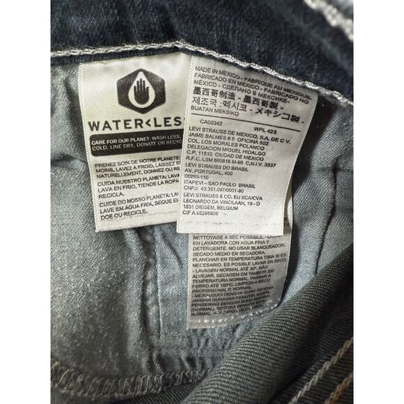 Levi’s 559 Jeans Men’s 40x32 Relaxed Straight Leg Blue Dark Wash Denim - Picture 7 of 9